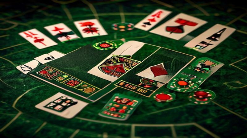 Minh họa bảng chiến thuật cơ bản Blackjack